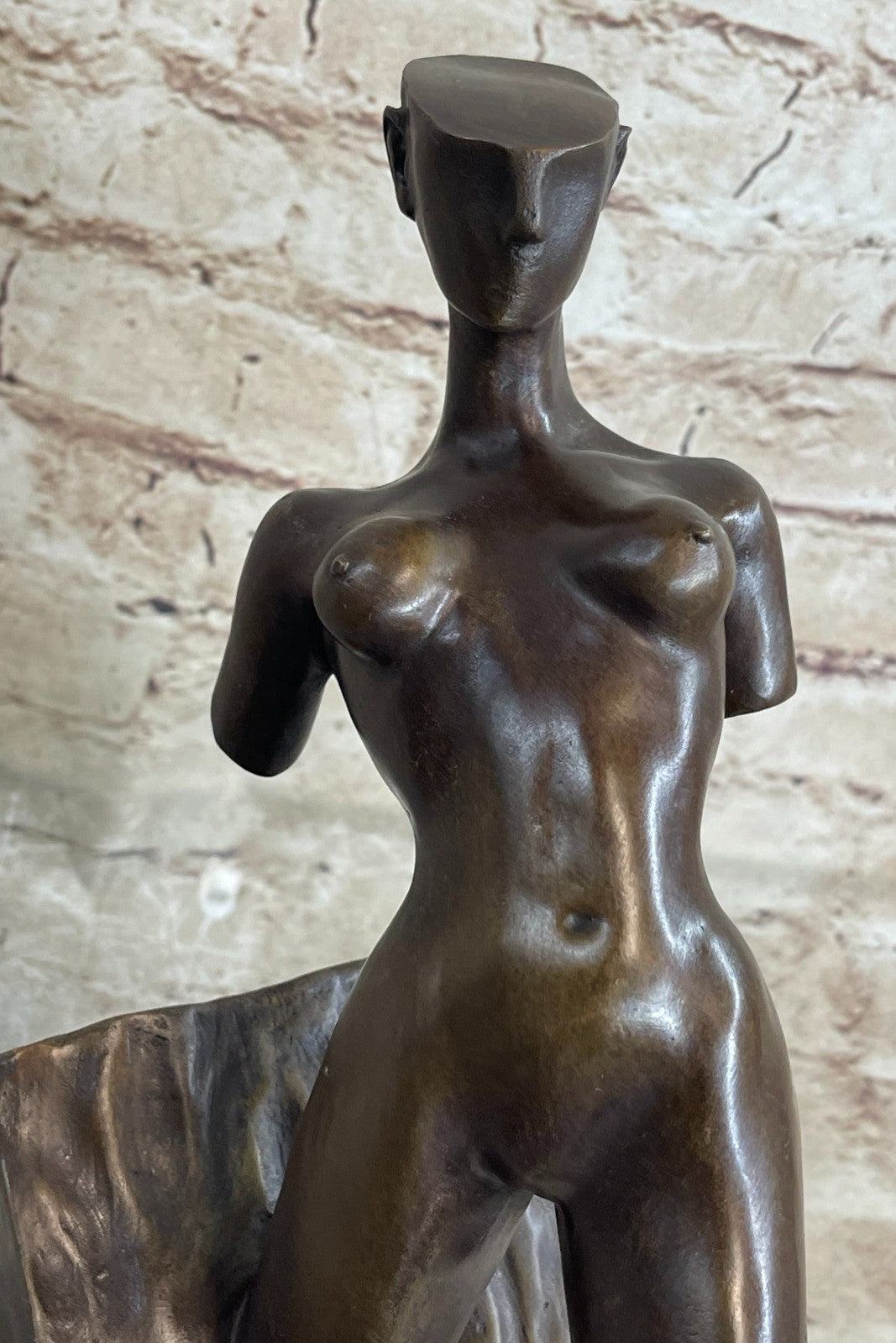 Handcrafted Genuine Bronze sculpture SALE Woman Nude Sensual Erotic Abstract