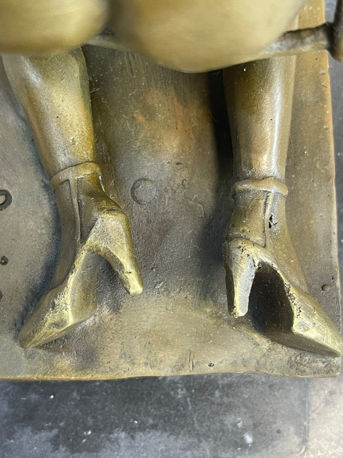 Bronze Sculpture Erotic Art Titled Girl with Whip By German Artist Preiss Statue