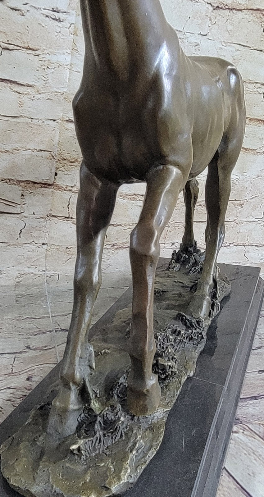 Thoroughbred Horse Lover SUPER DEAL Gift Equestrian Bronze Sculpture Statue