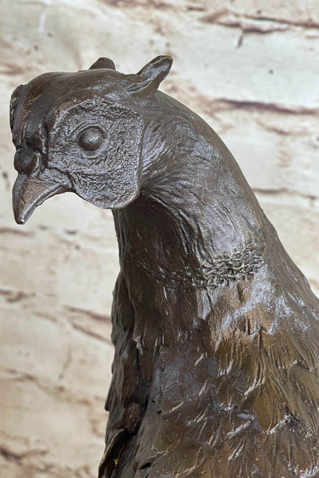 Art Nouveau Style Statue Sculpture Pheasant Bird Wildlife Art Deco Style Bronze