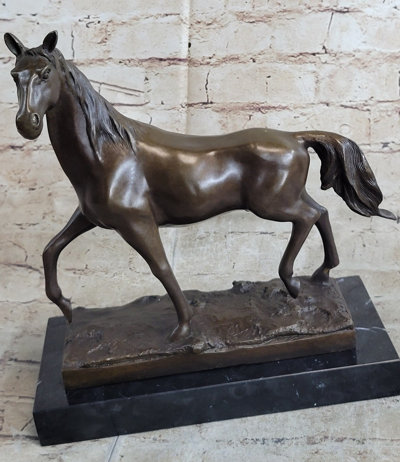 Genuine 100% Solid Bronze Horse Lovers Horse Sculpture Statue Equestrian Sale