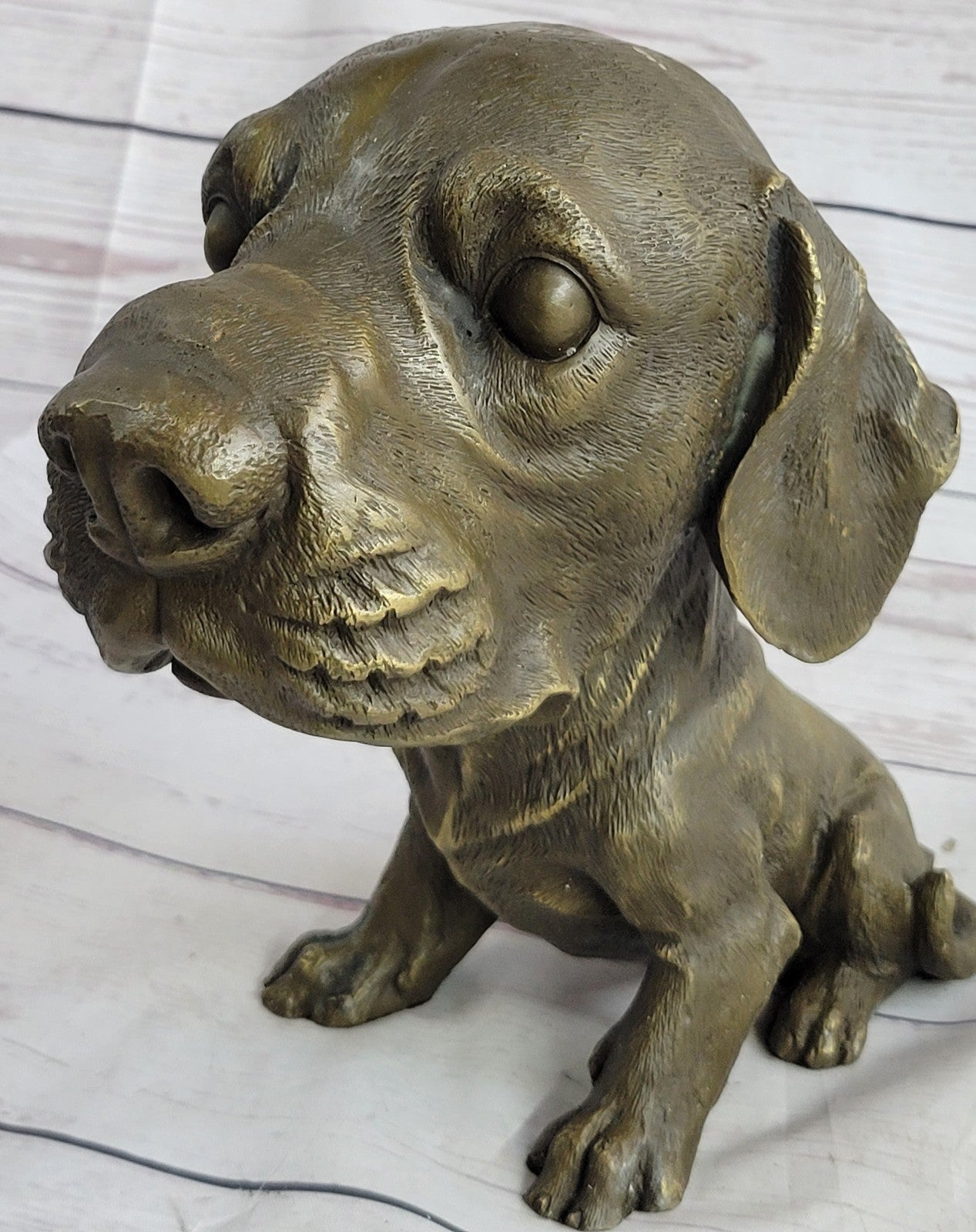 Labrador Dog Bookend Bronze Home Statue Sculpture Breeder Kennel Figurin decore