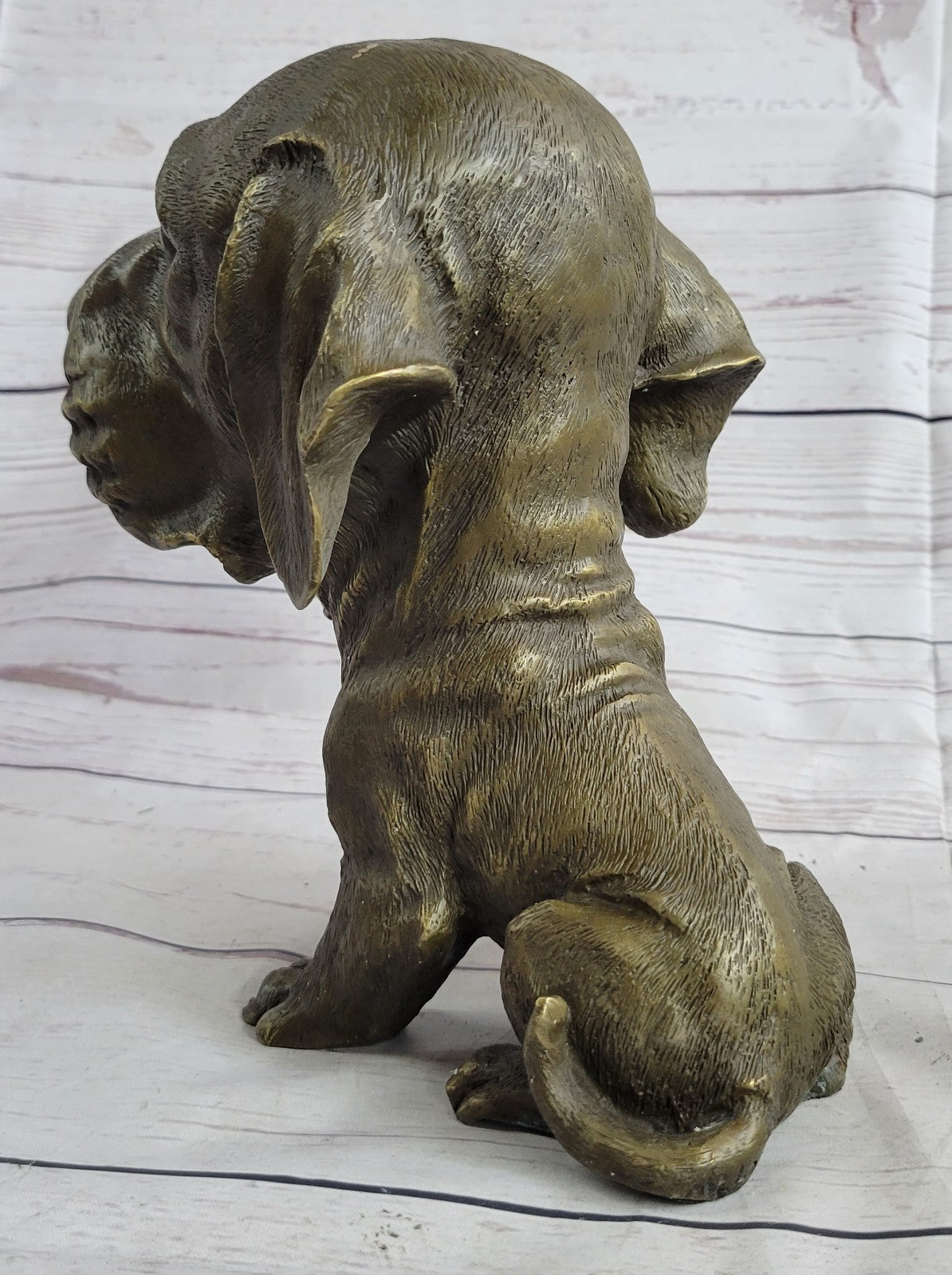 Labrador Dog Bookend Bronze Home Statue Sculpture Breeder Kennel Figurin decore