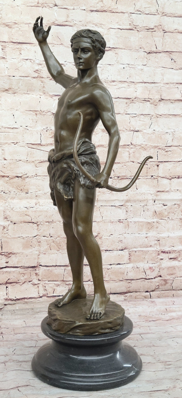 Art Deco Showcase: Signed Kuchler Bronze - Warrior Sculpture Centerpiece