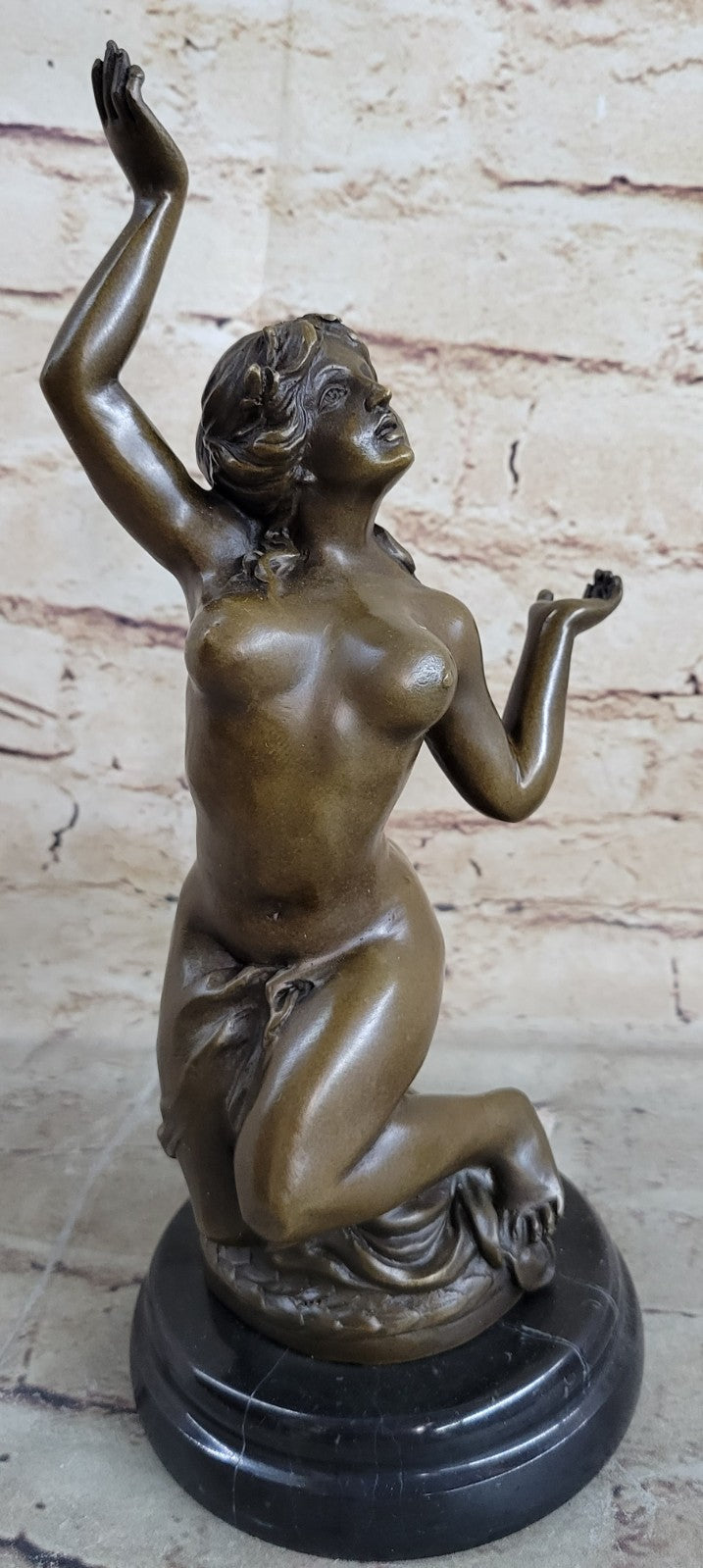 Frustration Satyr and Nymph Nude Bronze Sculpture Mythical Figurine Figure Sale