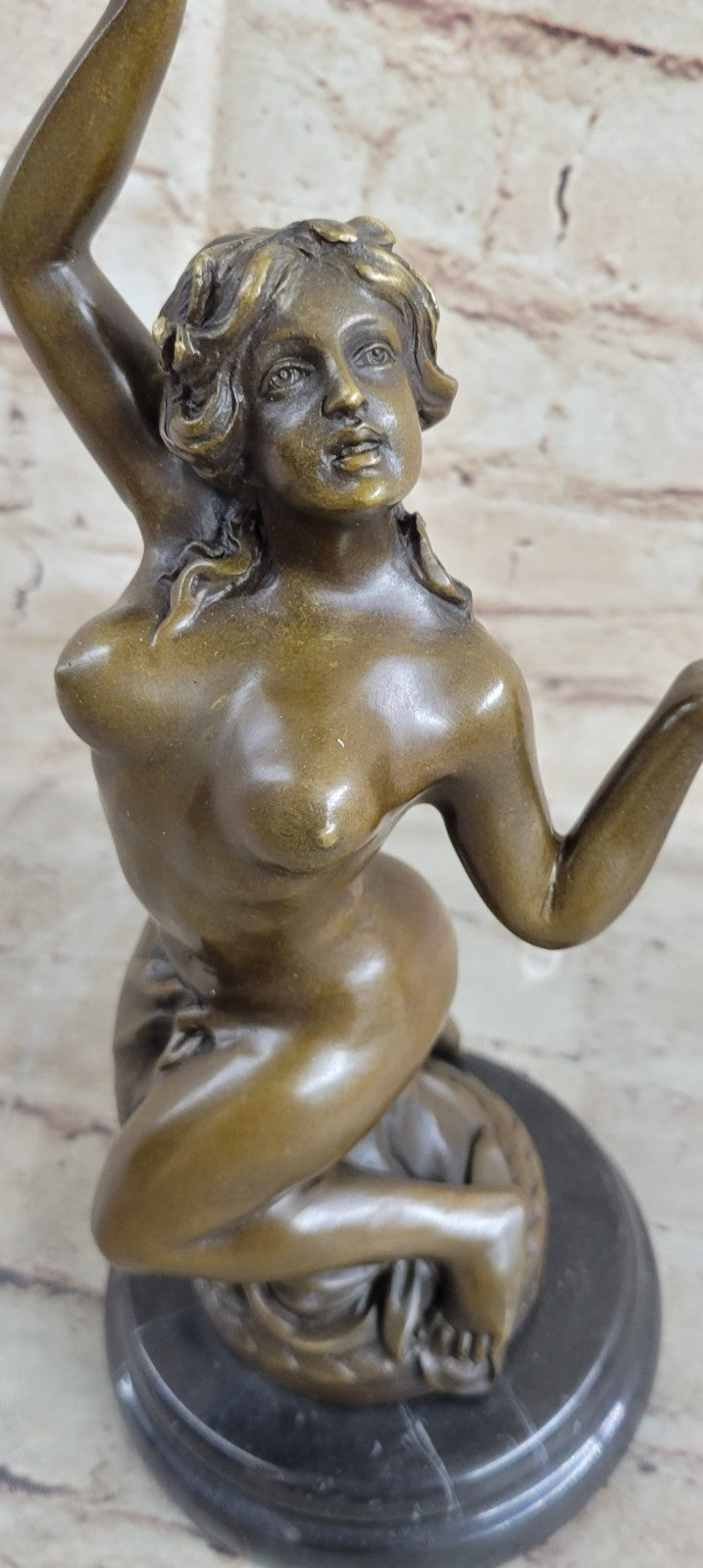 Frustration Satyr and Nymph Nude Bronze Sculpture Mythical Figurine Figure Sale
