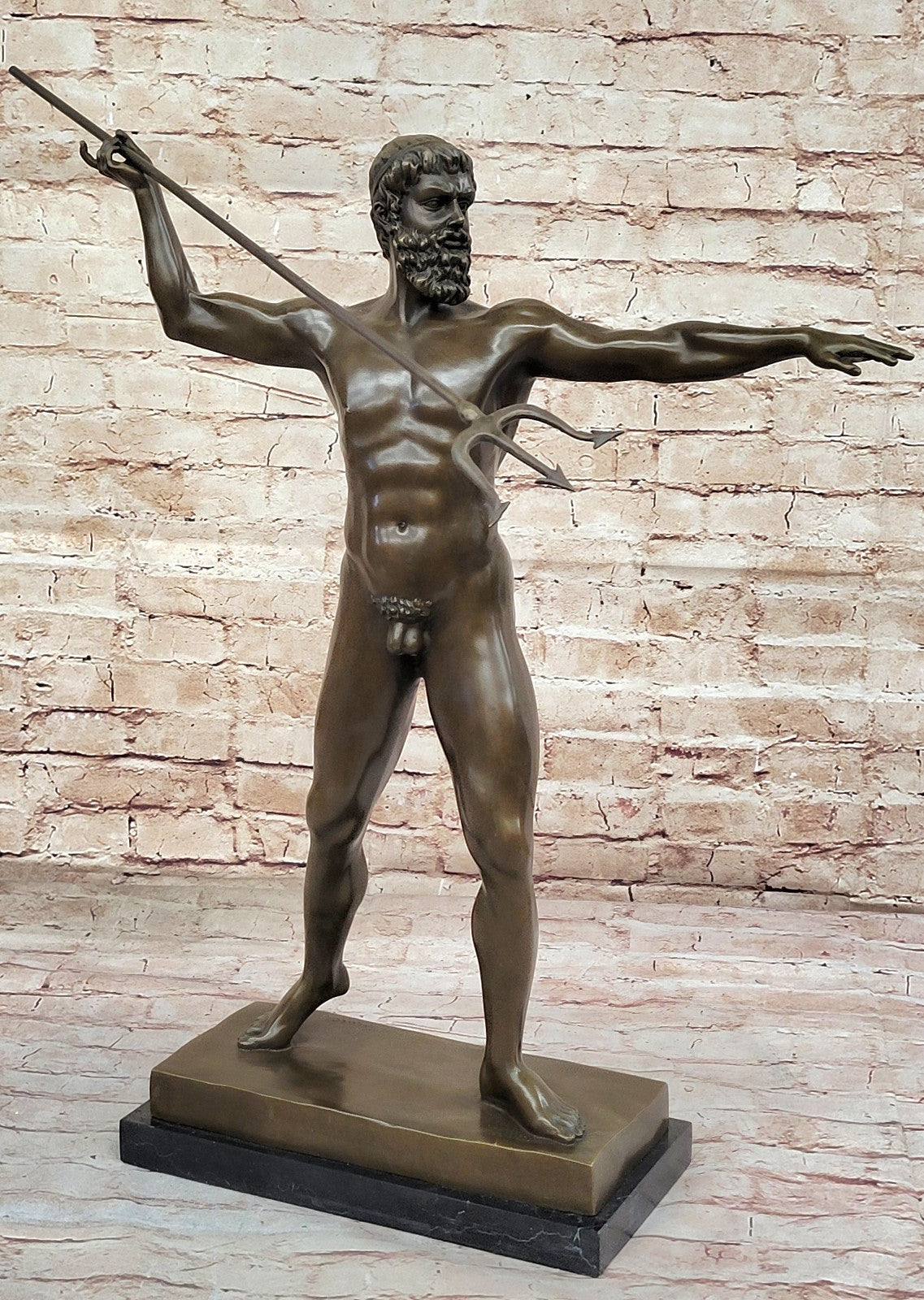 Exclusive Collector’s Edition: Hand-Signed Cesaro Zeus Bronze Figurine – Greek God Sculpture