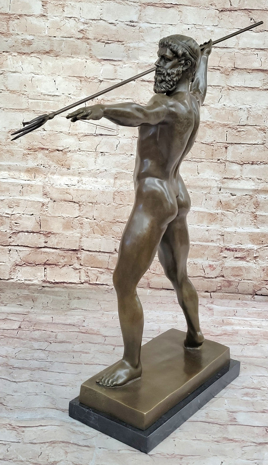 Exclusive Collector’s Edition: Hand-Signed Cesaro Zeus Bronze Figurine – Greek God Sculpture