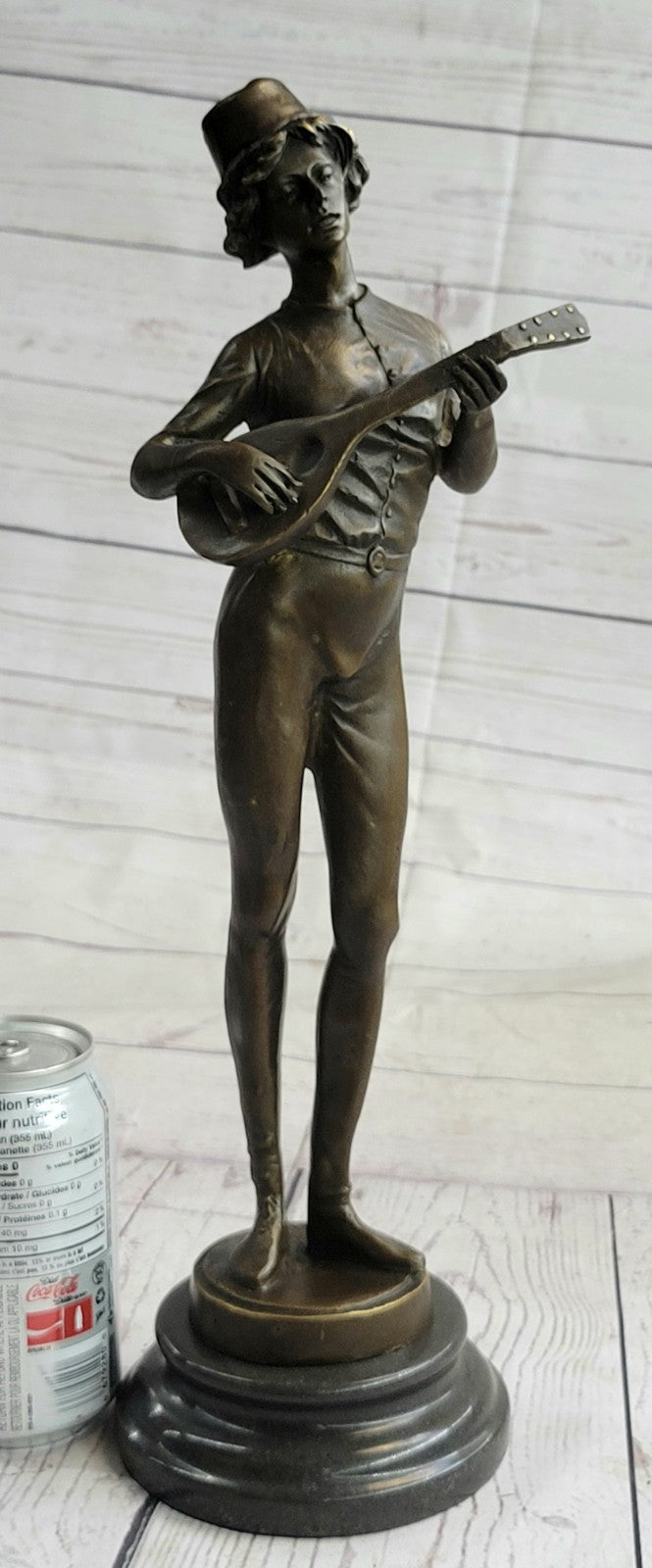 Handcrafted bronze sculpture SALE Debut By Player Banjo Deco Art Home Decor