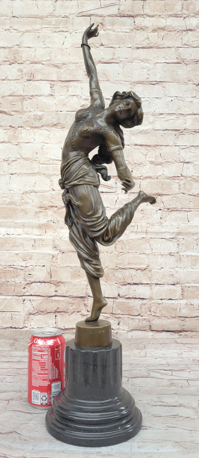 J.R Colinet Bronze "Oriental Dancer" Sculpture: Handcrafted Art Nouveau Figurine