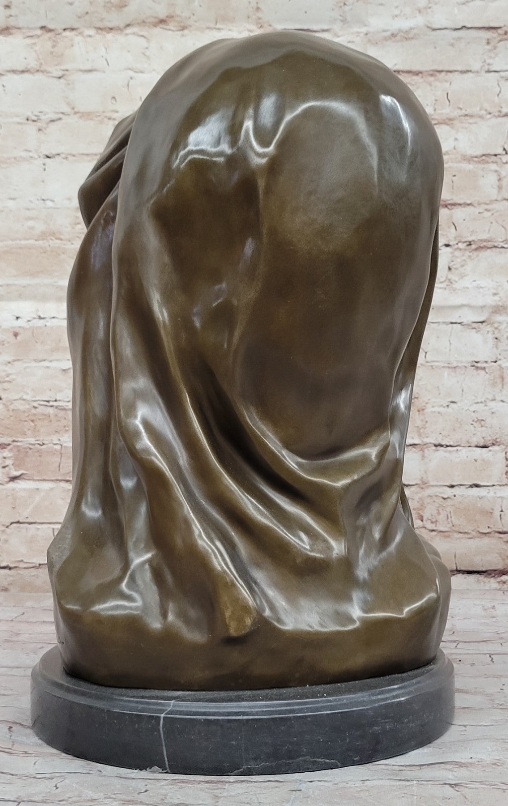 Buy Michelangelo’s Madonna Della Pieta Bronze Bust – Luxurious Decor on Marble Base