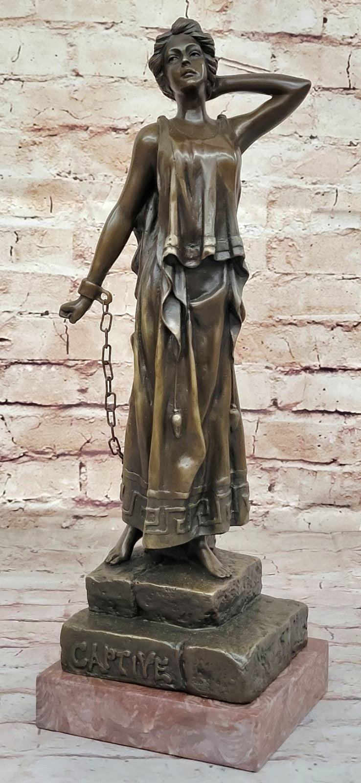 Timeless Beauty in Bronze: Villanis Statue - Sculpted Elegance for Fine Art Home Decor