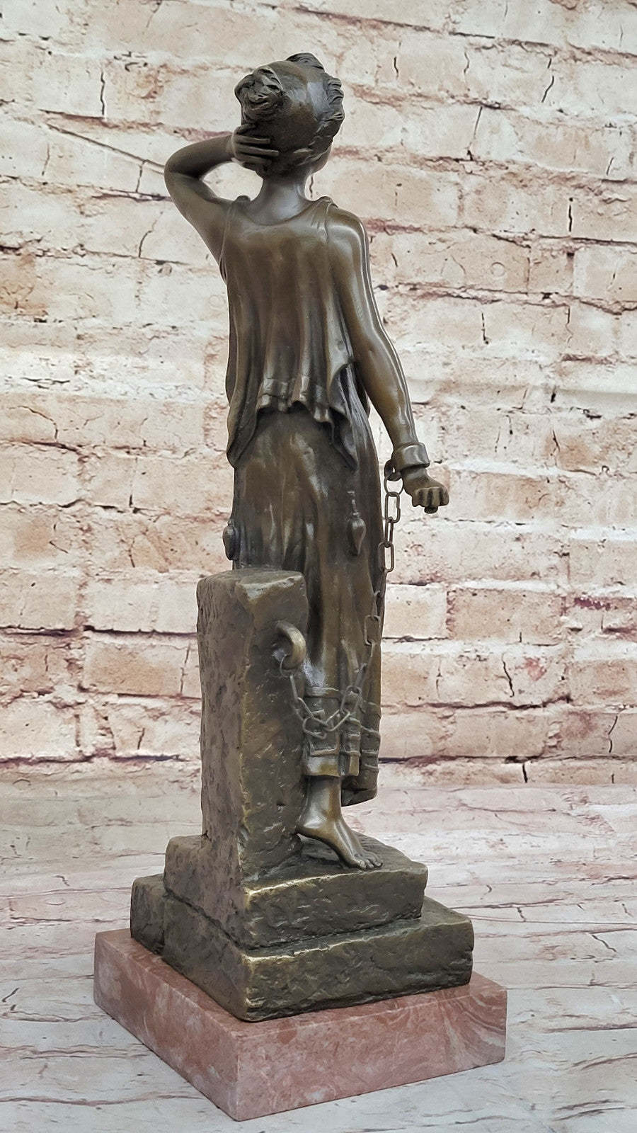 Timeless Beauty in Bronze: Villanis Statue - Sculpted Elegance for Fine Art Home Decor