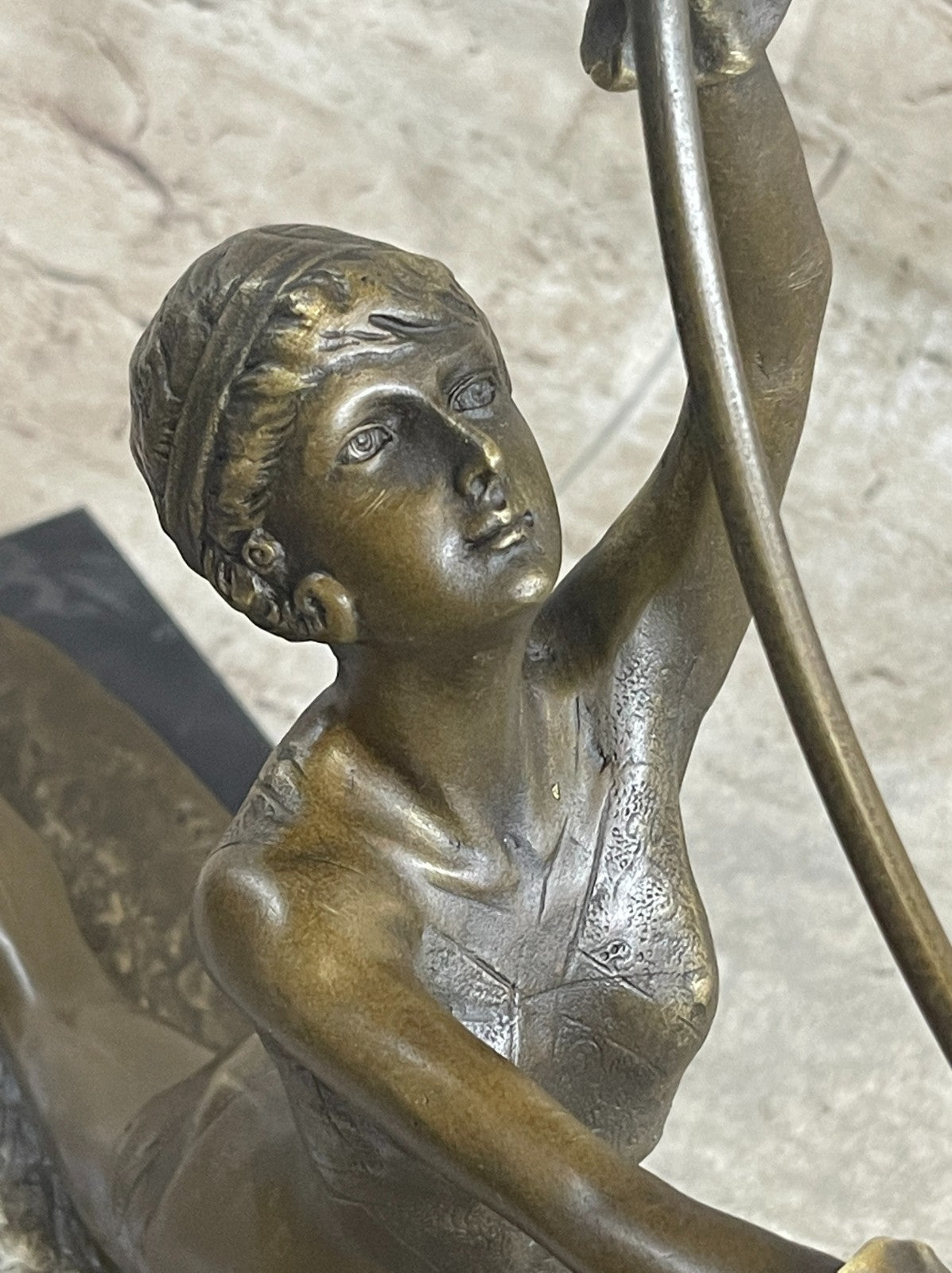 Art Deco Bronze Ring Dancer Statue – Signed Preiss Hot Cast Figurine Gift on Sale