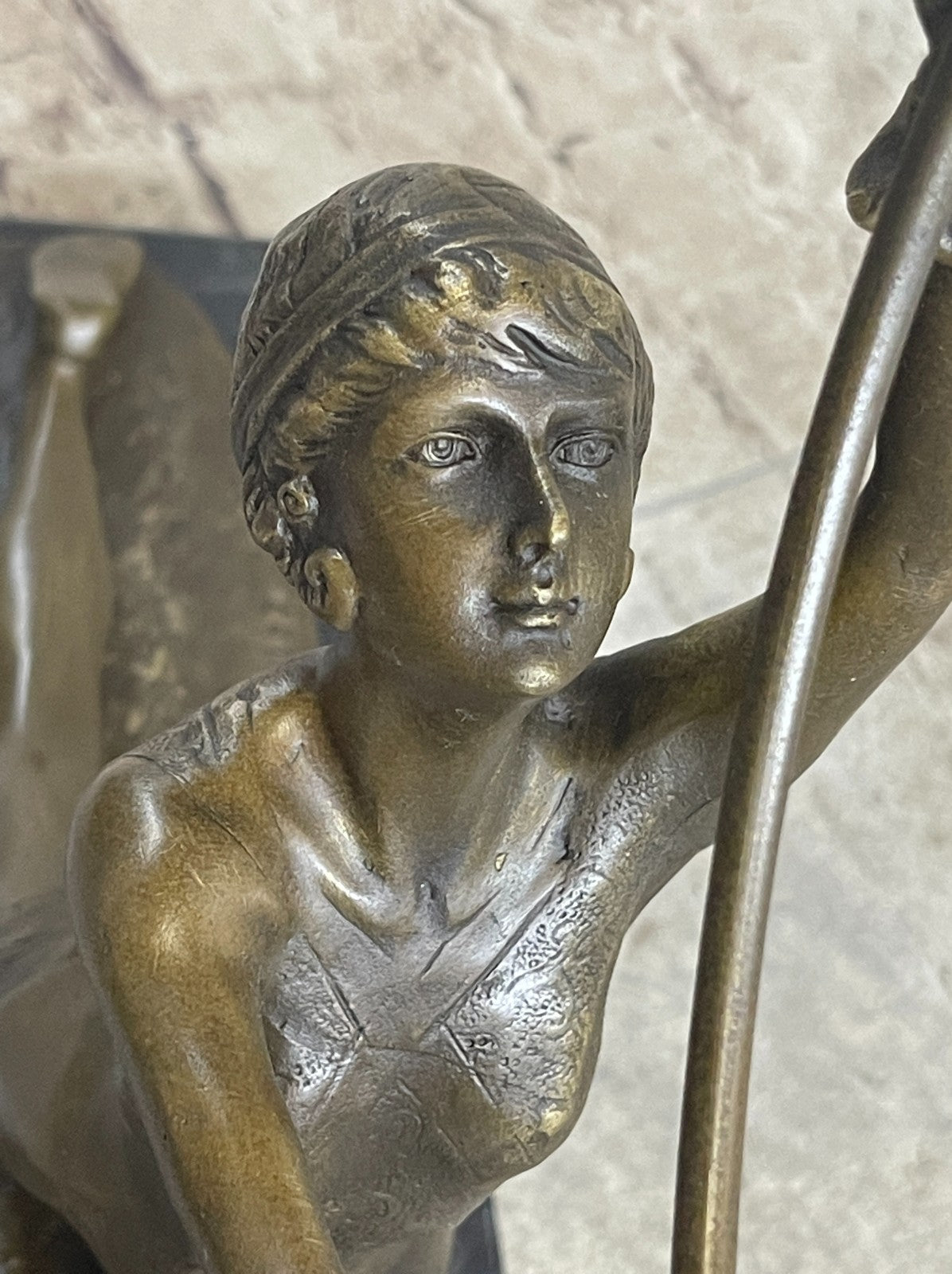 Art Deco Bronze Ring Dancer Statue – Signed Preiss Hot Cast Figurine Gift on Sale