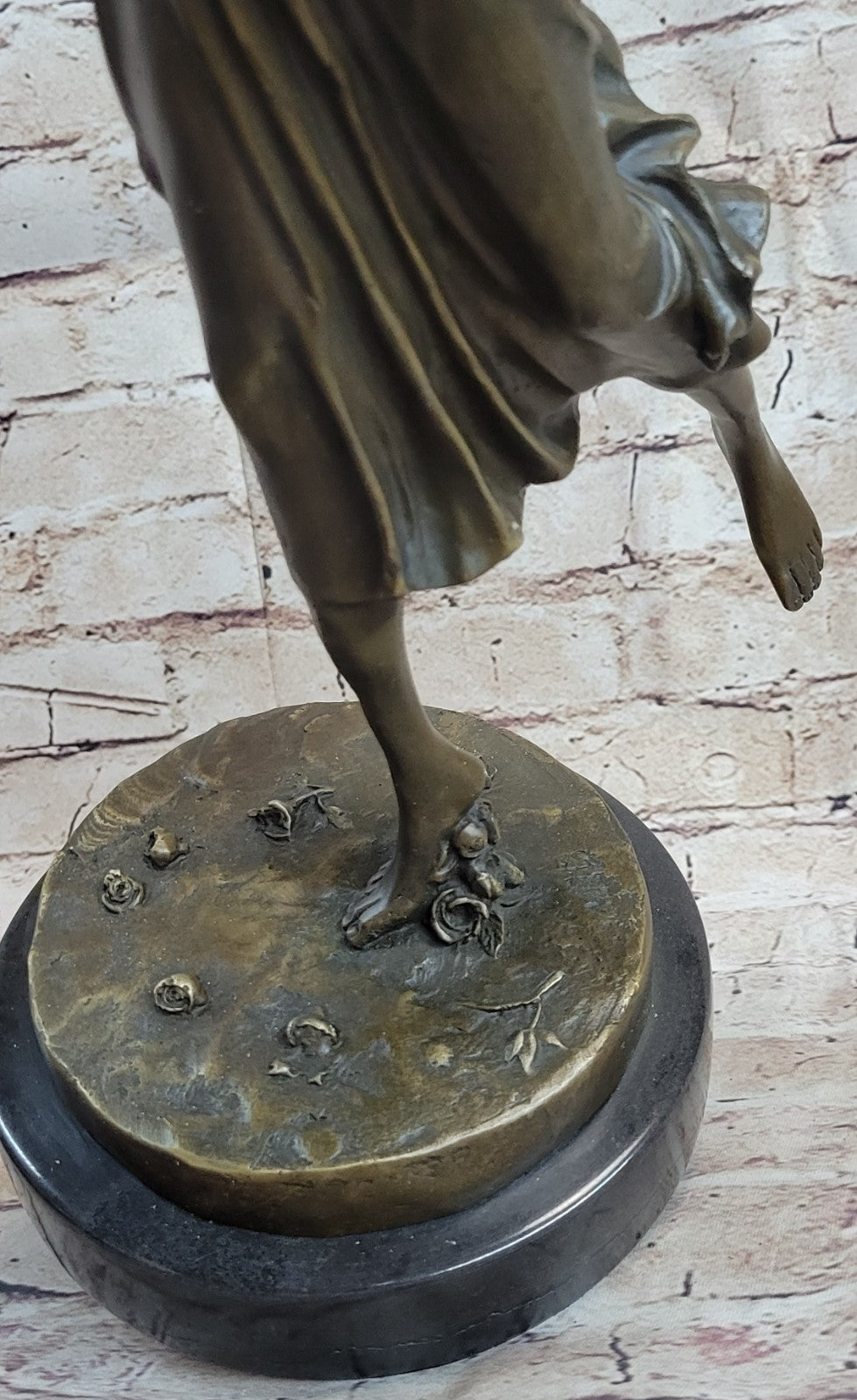 ART DECO ORIGINAL MILO MARBLE DANCER BRONZE STATUE NOUVEAU FIGURINE HOME LARGE FIGURE