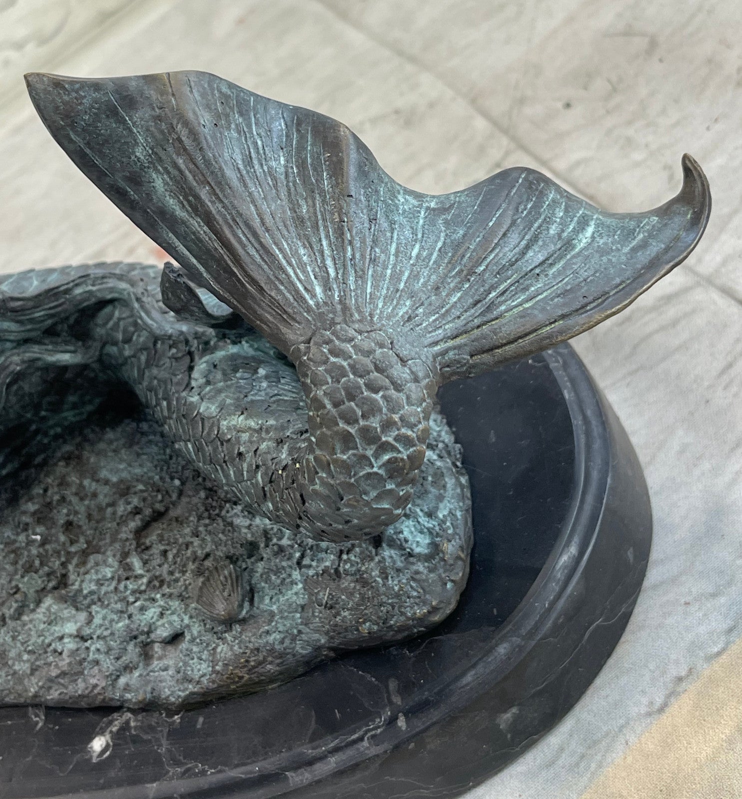 Bronze Sculpture Hot Cast Nude Naked Sexy Mermaid Made by Lost Wax Method