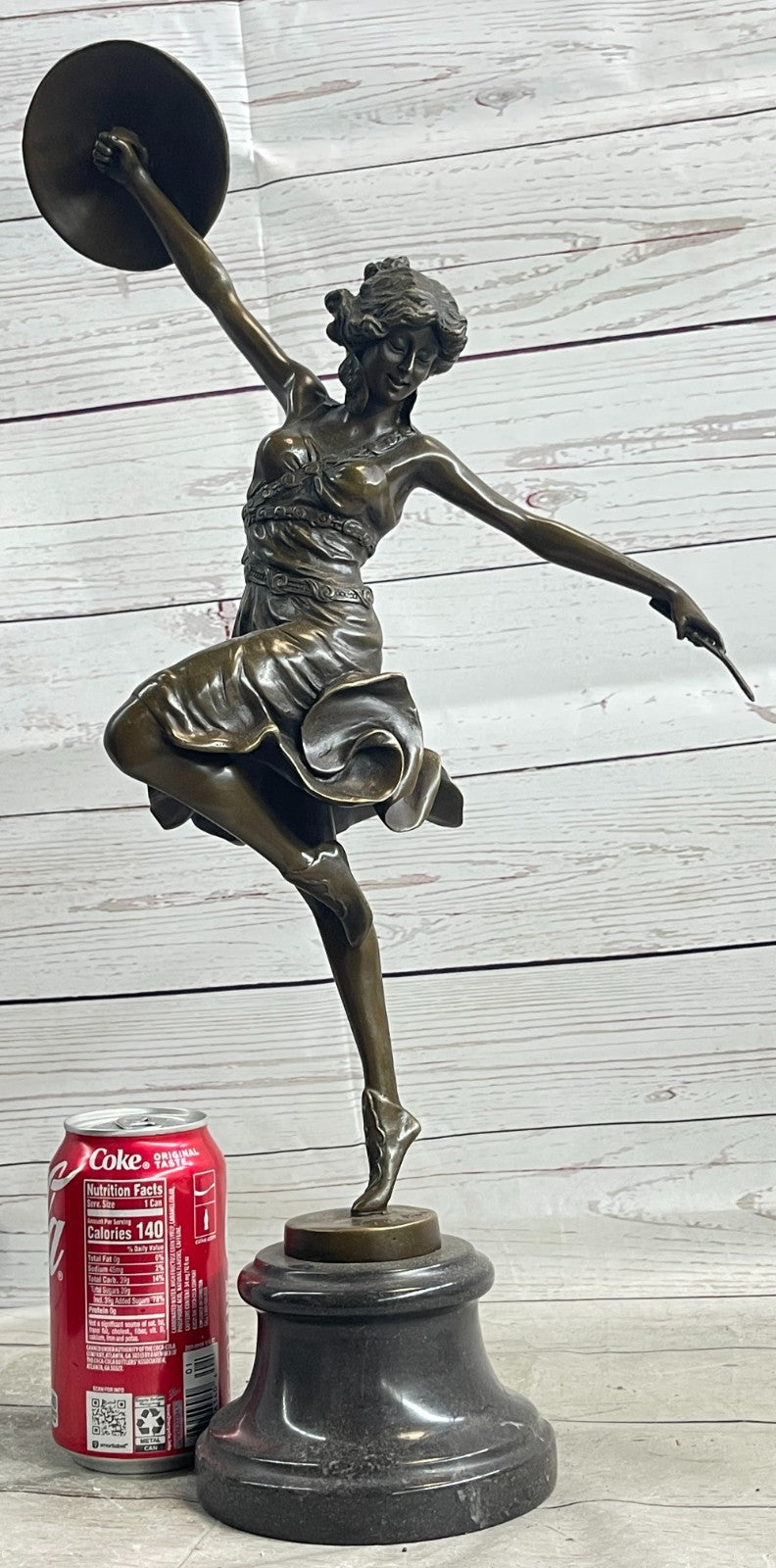 Sensational Oriental Dancer Bronze Sculpture | Claire Colinet Artwork, Musician Lady Figurine