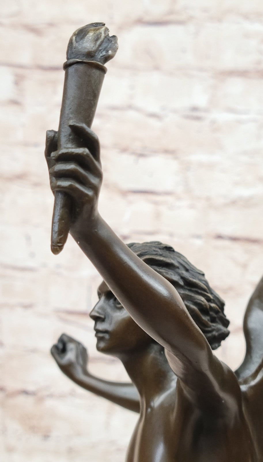 Butterfly Angel Nymph Fairy Fantasy Art 17" Elegant Bronze Marble Statue Gift