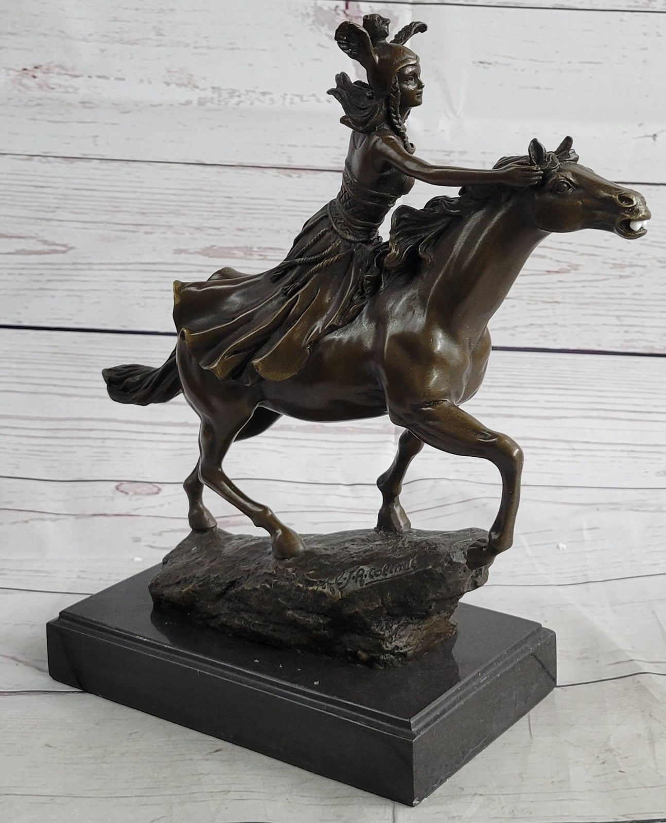 Art Deco Top Quality Detailed Bronze Artwork Female Naked Nude Bronze Statue