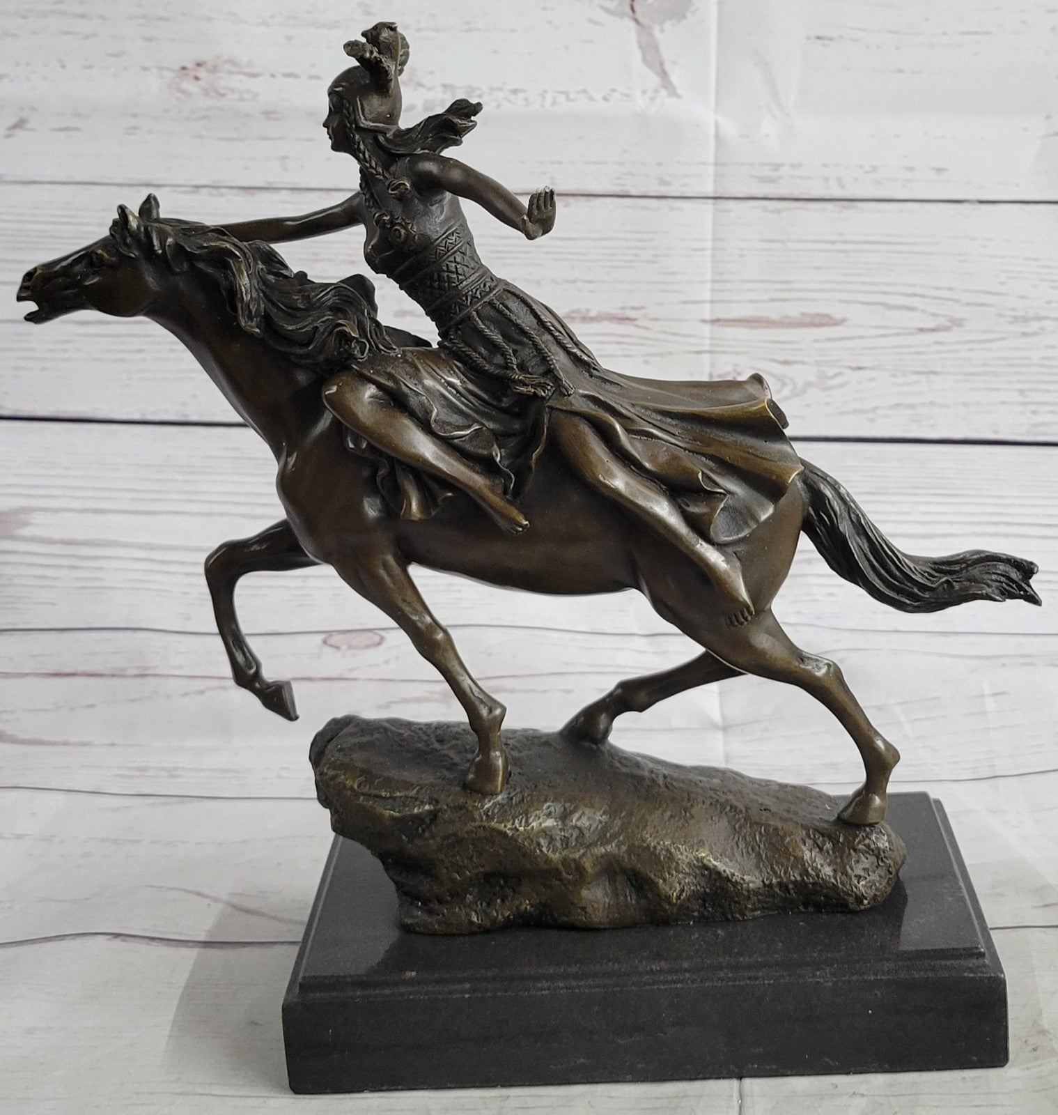 Art Deco Top Quality Detailed Bronze Artwork Female Naked Nude Bronze Statue