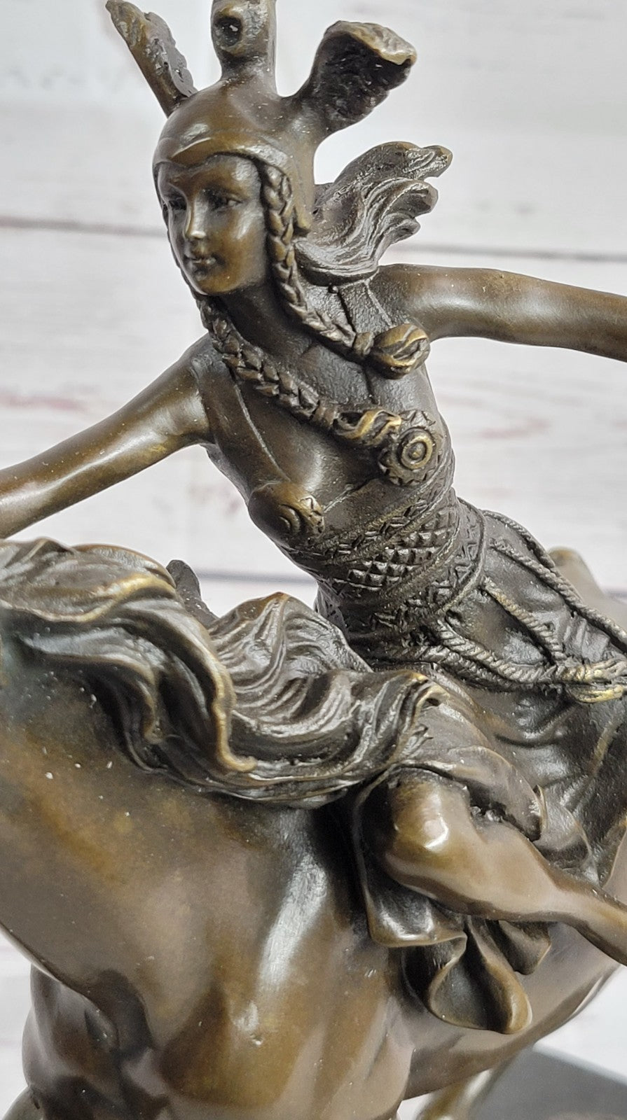 Art Deco Top Quality Detailed Bronze Artwork Female Naked Nude Bronze Statue