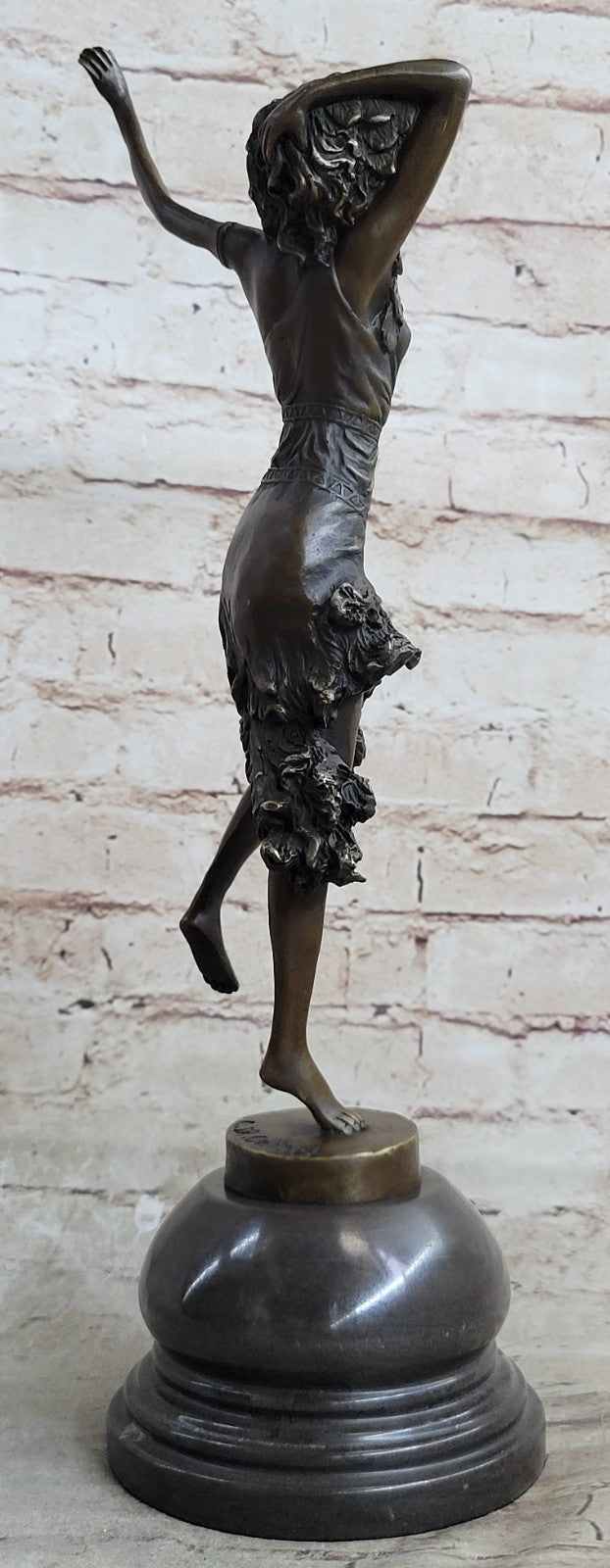 100% Solid Bronze Egyptian Dancer Sculpture Outdoor/Indoor Statue Figure