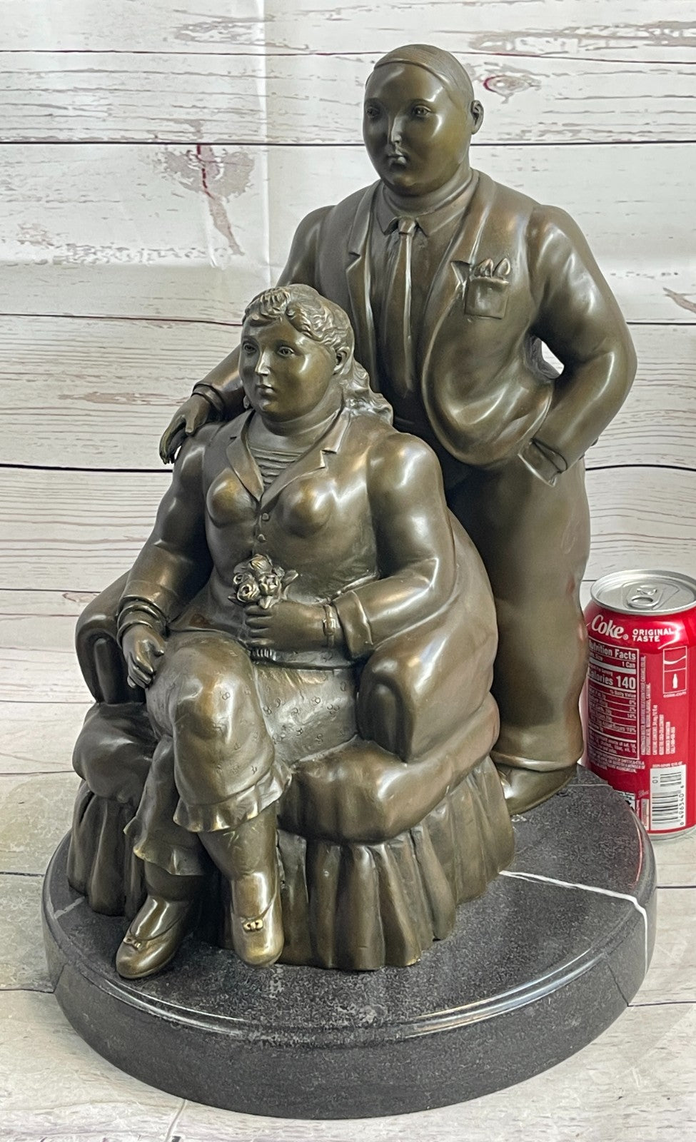 Extra Large Museum Quality Classic Botero Couple Artwork Home Office Decoration Sale