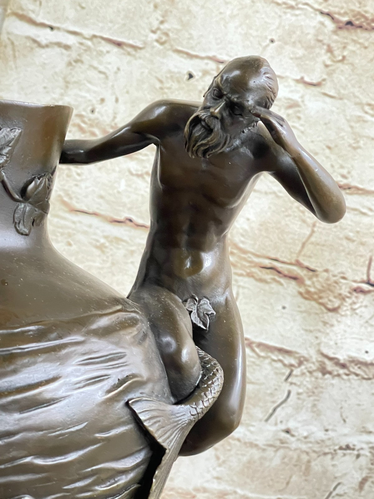 Beautiful Mermaid Mermaids Flower Vase Bronze Sculpture Home Decor Mythical