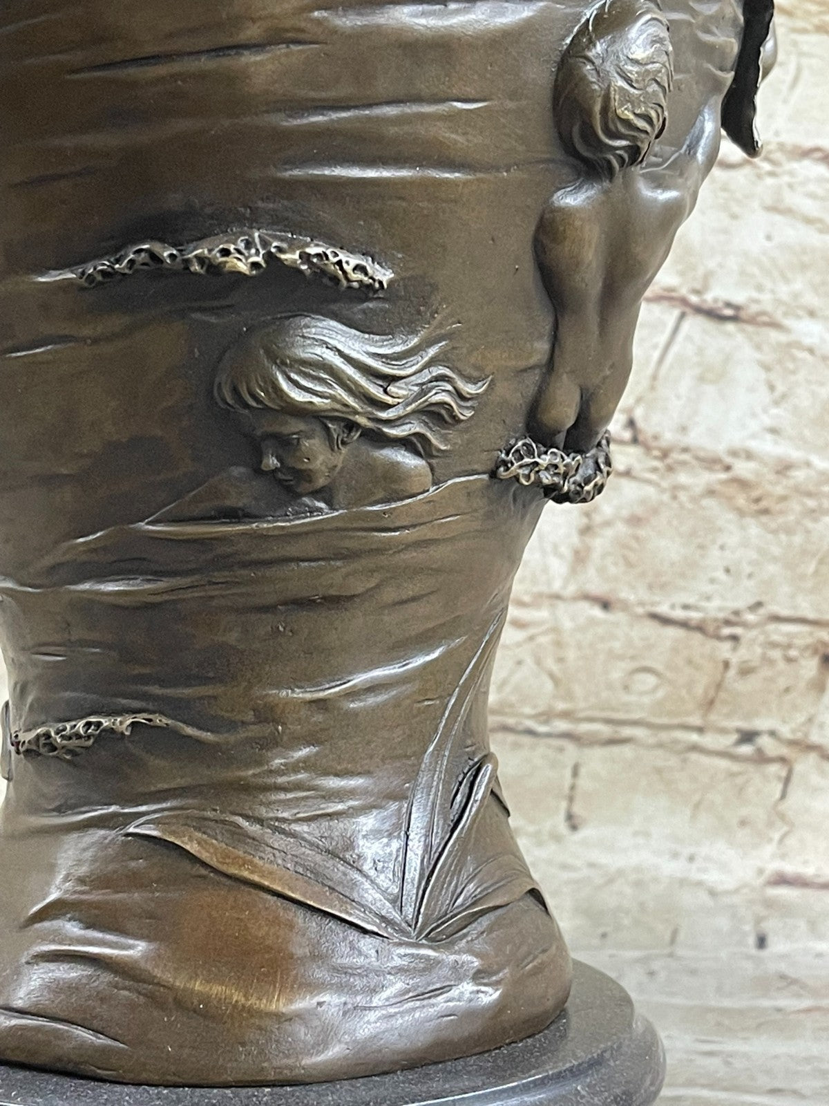 Beautiful Mermaid Mermaids Flower Vase Bronze Sculpture Home Decor Mythical