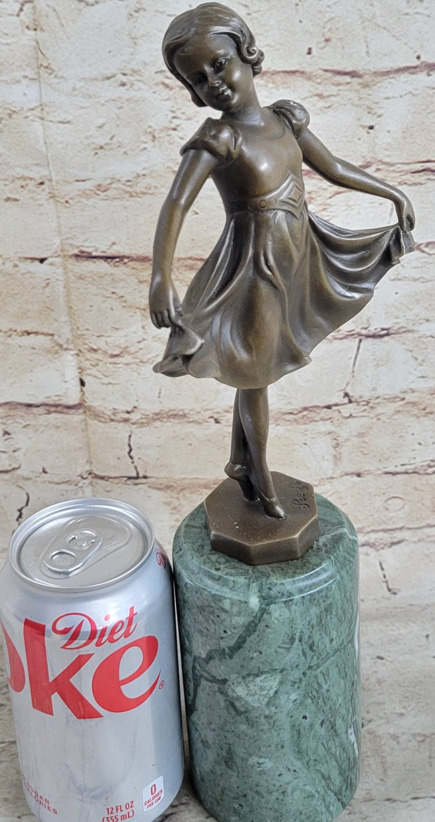 Preiss 12.5 Inch Dancing Ballerina Ballet Girl People Bronze Sculpture Statue