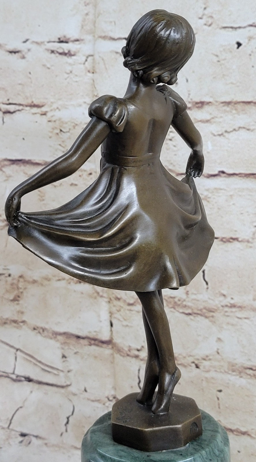 Preiss 12.5 Inch Dancing Ballerina Ballet Girl People Bronze Sculpture Statue