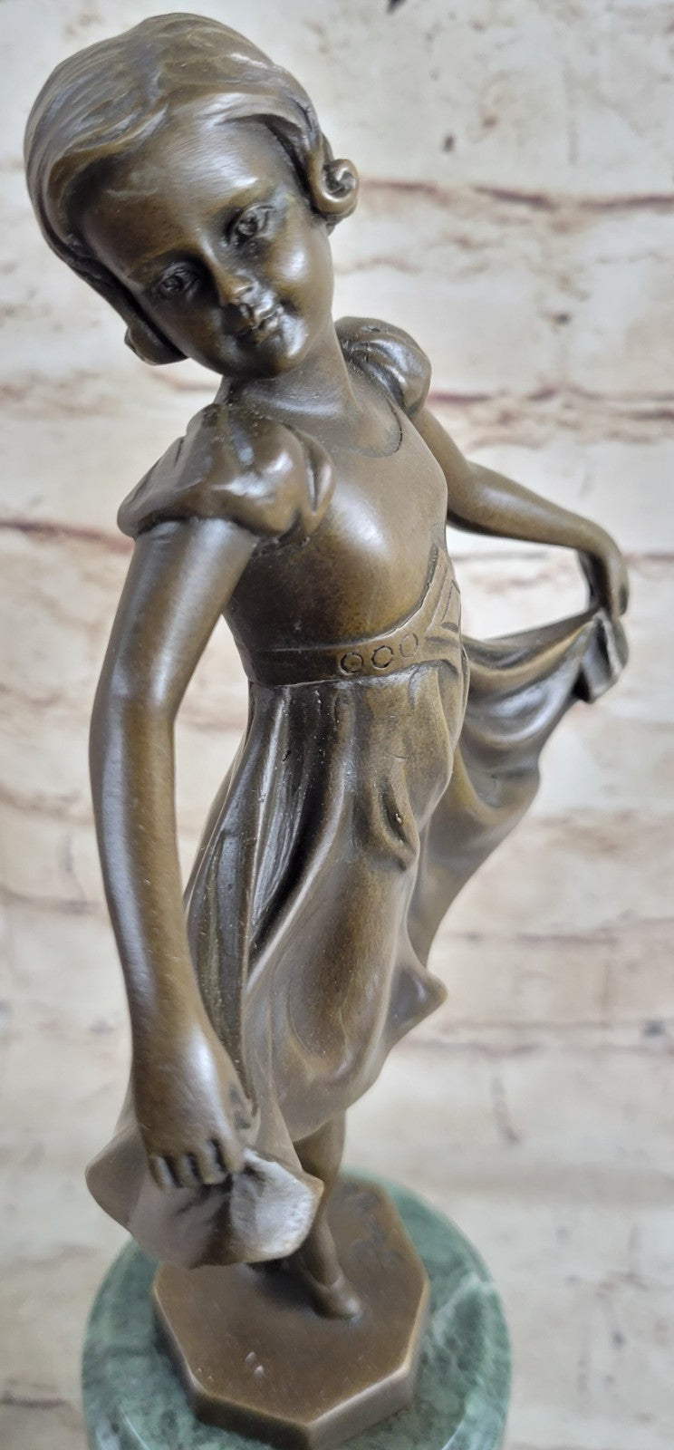 Preiss 12.5 Inch Dancing Ballerina Ballet Girl People Bronze Sculpture Statue