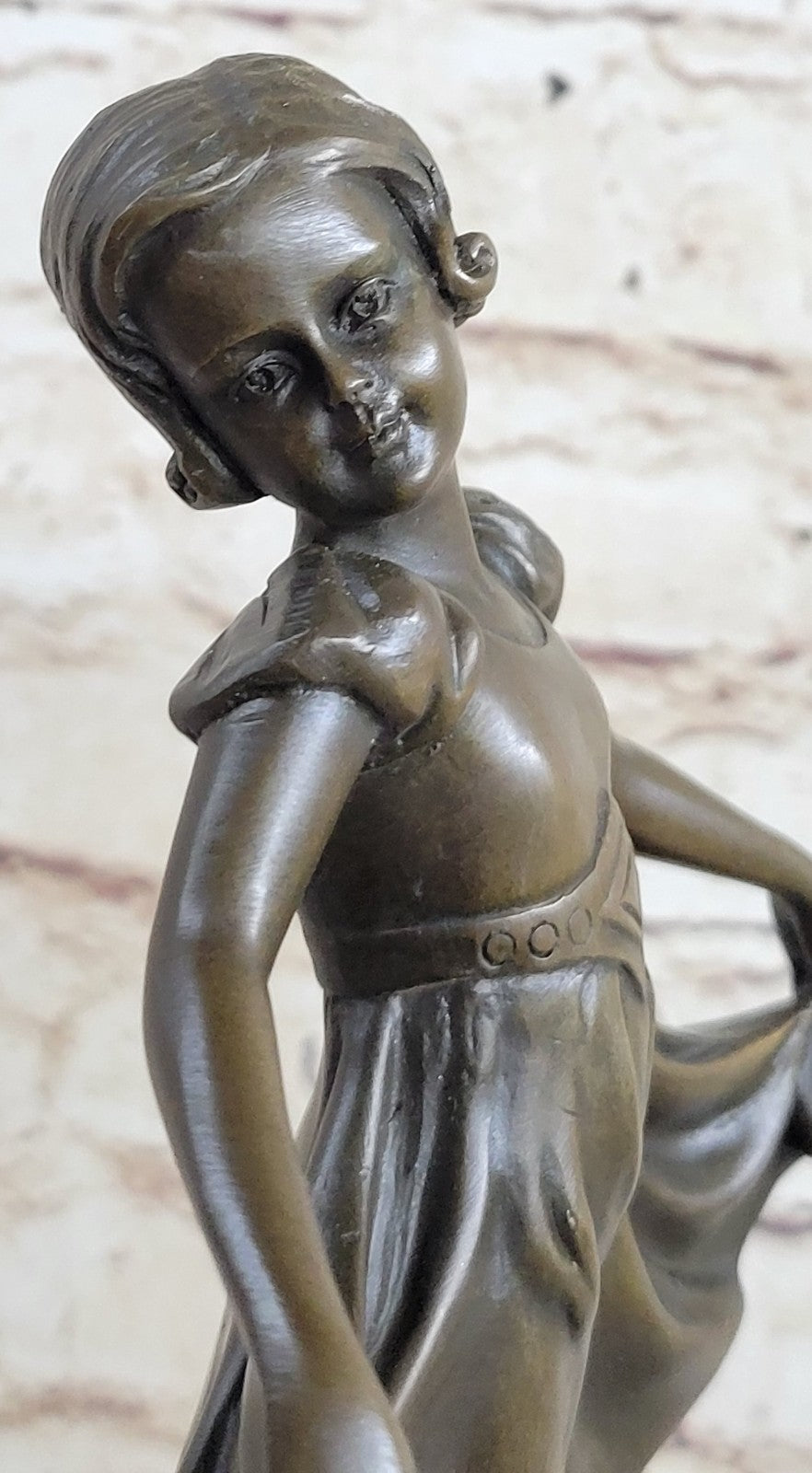 Preiss 12.5 Inch Dancing Ballerina Ballet Girl People Bronze Sculpture Statue