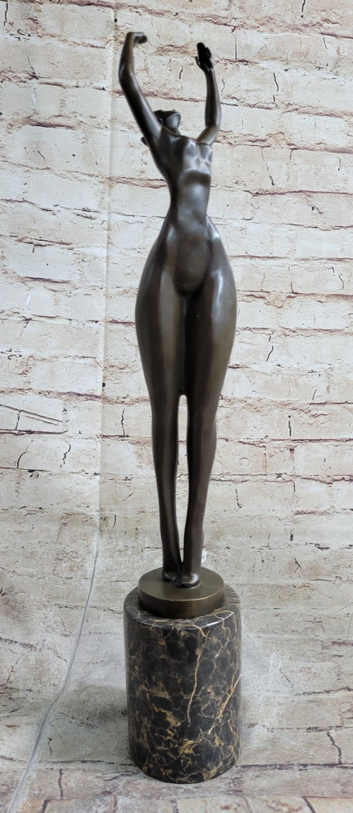 Large Abstract Original Modern Art Abstract Nude Artwork  Ballerina Bronze Statue