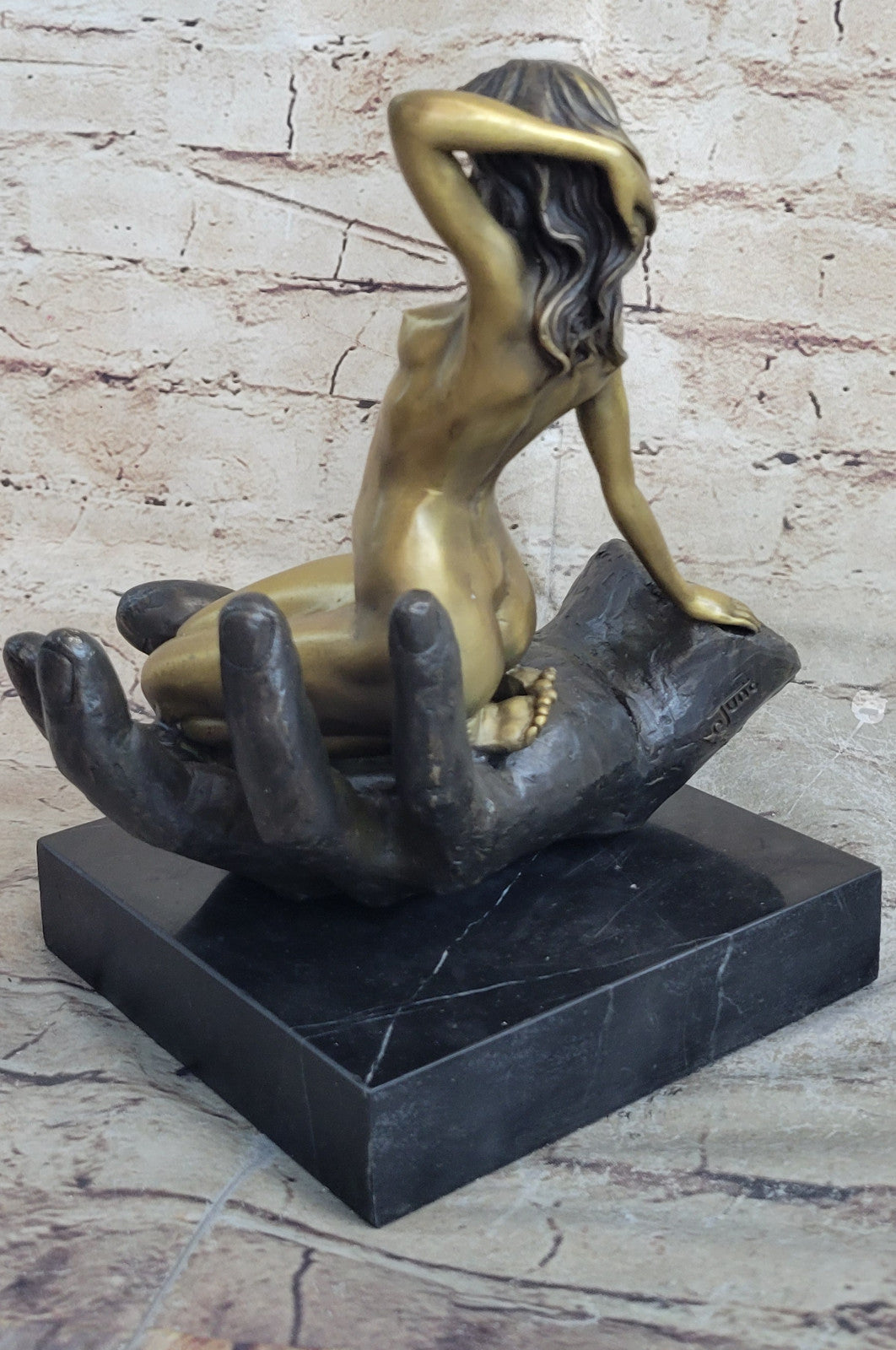 Museum Quality Hand Crafted Erotic Female Sitting by Juno Bronze Sculpture Sale