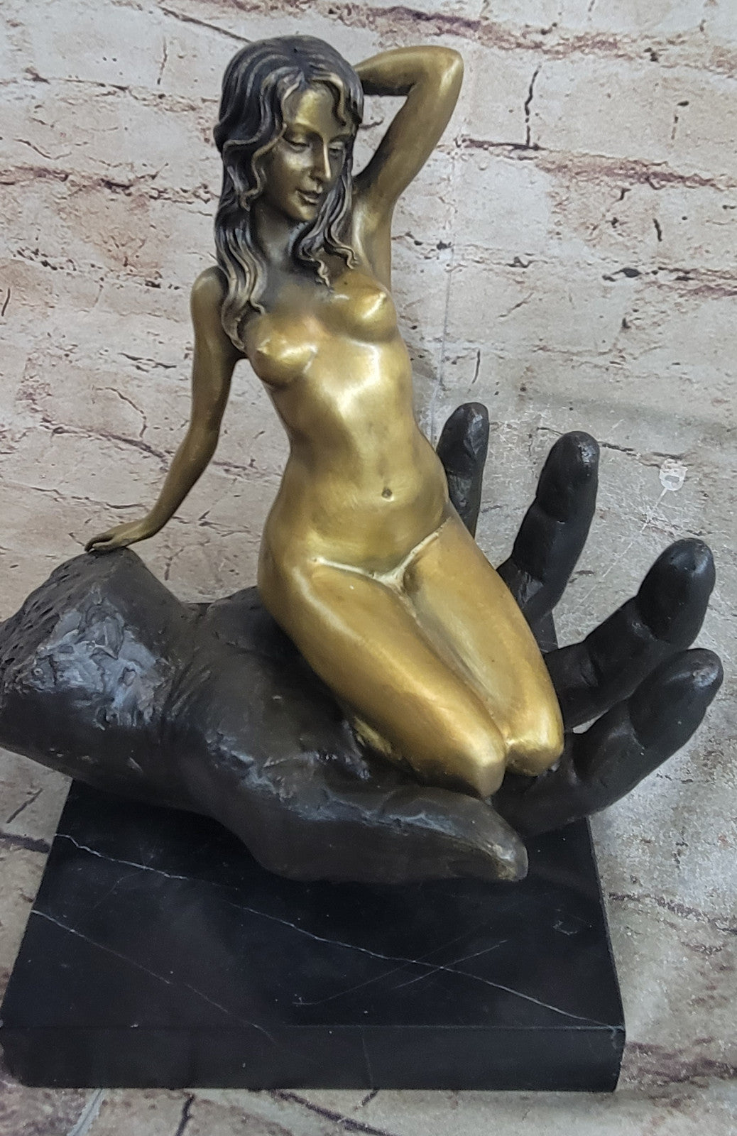 Museum Quality Hand Crafted Erotic Female Sitting by Juno Bronze Sculpture Sale