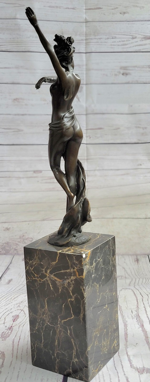 Vienna Bronze Confident Semi Female Bronze Masterpiece Bookend Book End Gift
