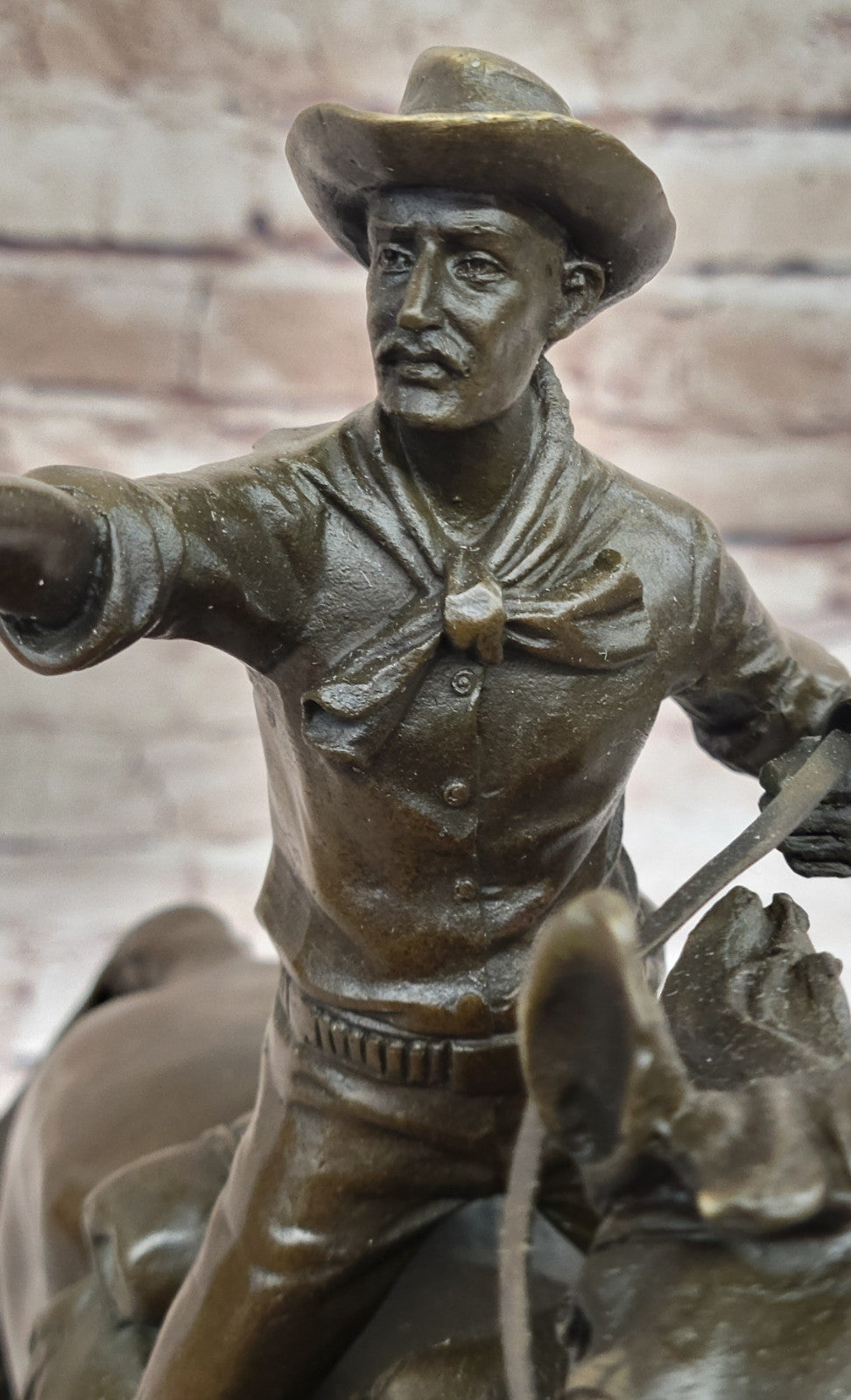 Old School Charm: Karl Kauba`s Cowboy on Horse - Collectible Bronze Artwork