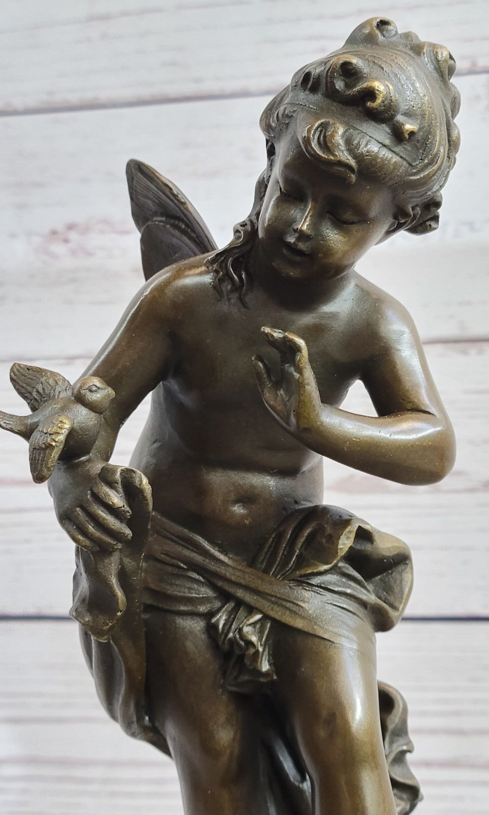 BRONZES Europe Style Bronze Sculpture Art Collection Casting Bronze Fairy Statue
