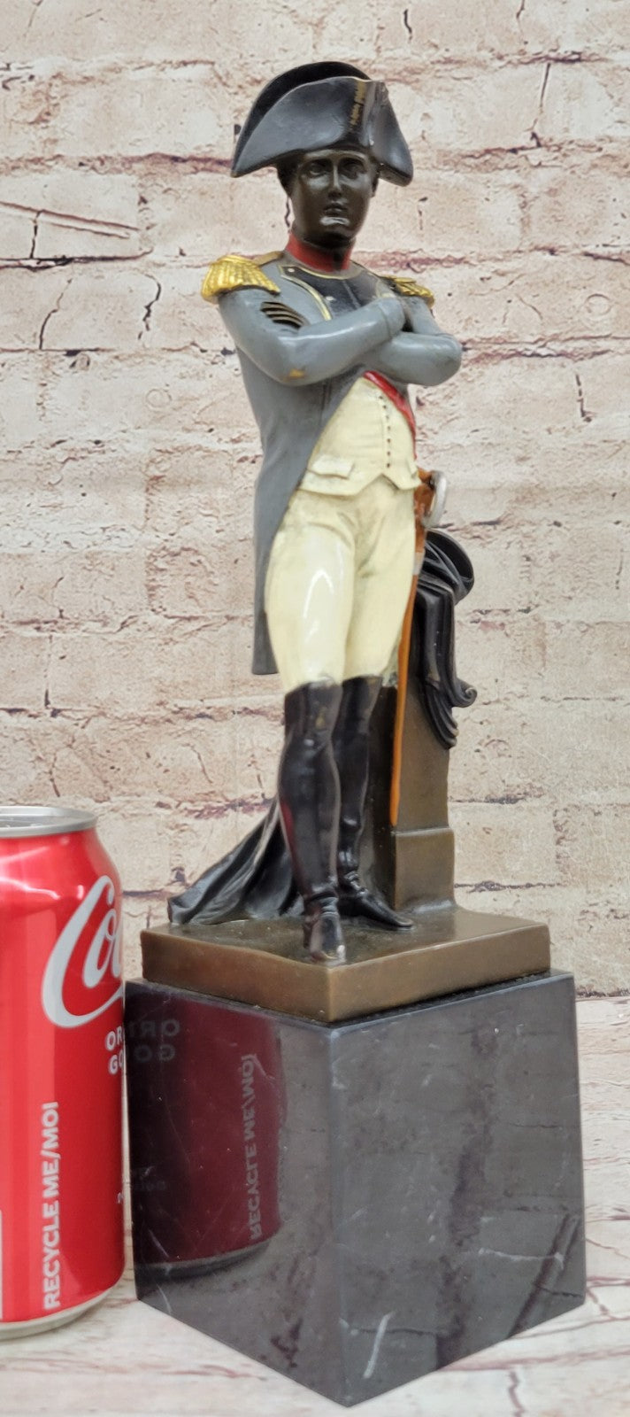 Handcrafted Real Bronze Napoleon by Claude Sculpture Statue Figurine Decorative