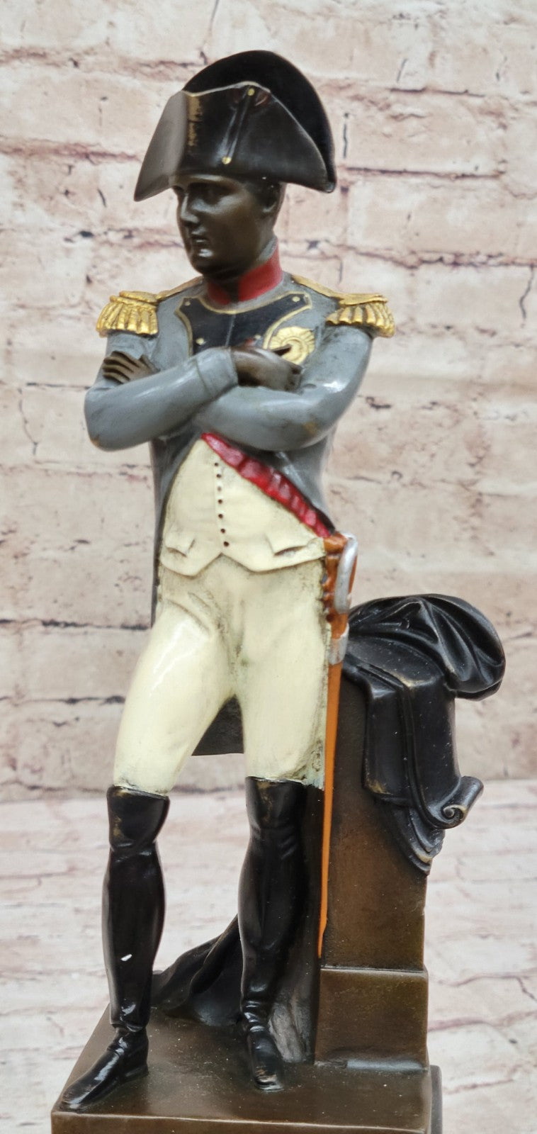 Handcrafted Real Bronze Napoleon by Claude Sculpture Statue Figurine Decorative