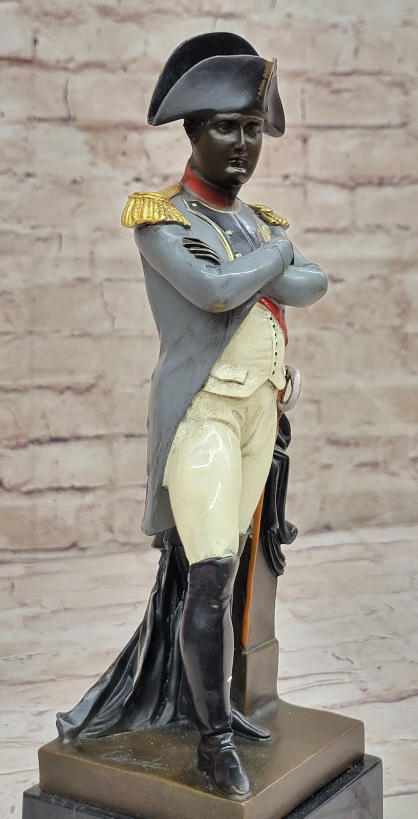 Handcrafted Real Bronze Napoleon by Claude Sculpture Statue Figurine Decorative
