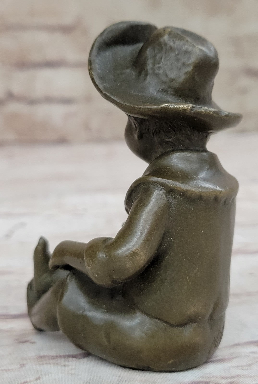 Farmer Boy Bronze Statue Garden Ornament Lost wax Method Statue