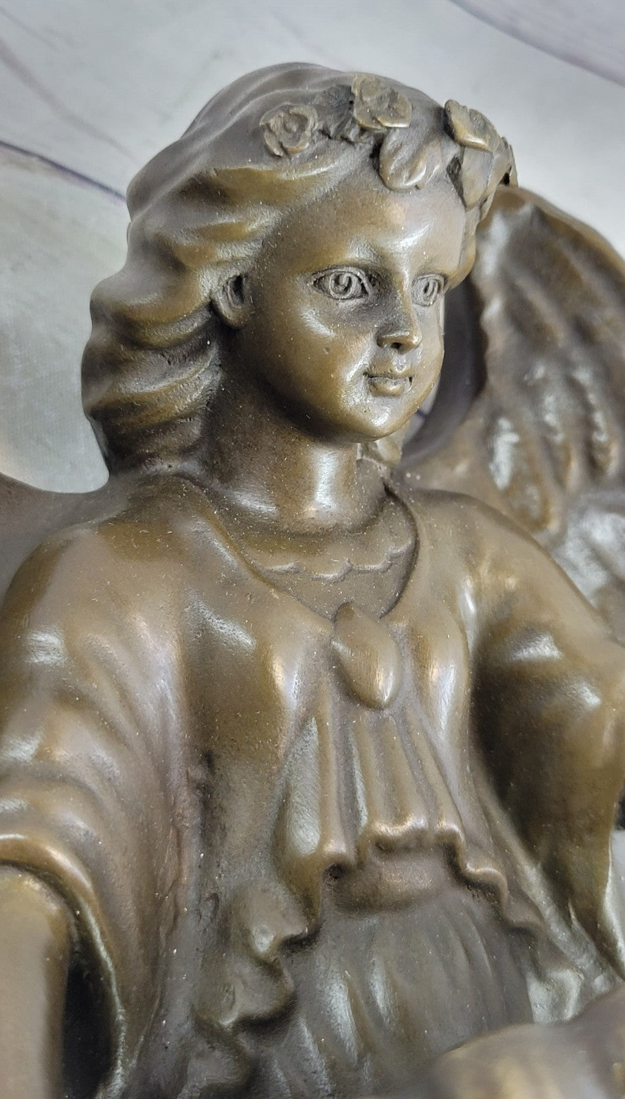 Handcrafted Detailed Wall Mount Bronze Lost Wax Method Ornate Sculpture Art GIFT