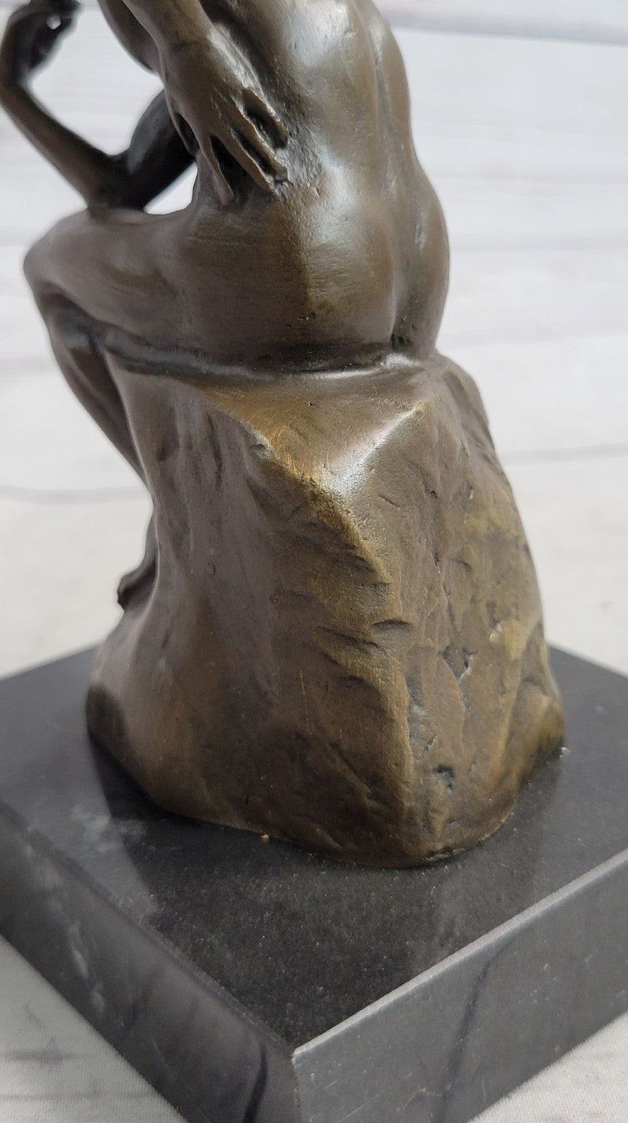 Buy Rodin’s The Thinker Bronze Marble Statue – Classical Male Nude Sculpture Art for Sale