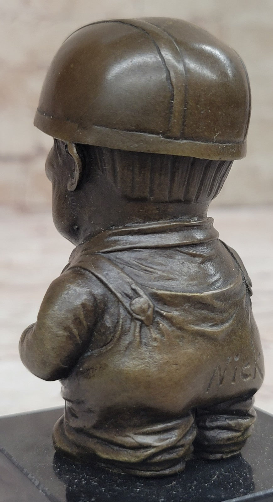 Bronze Statue of a construction worker working on a wall Sculpture Figure