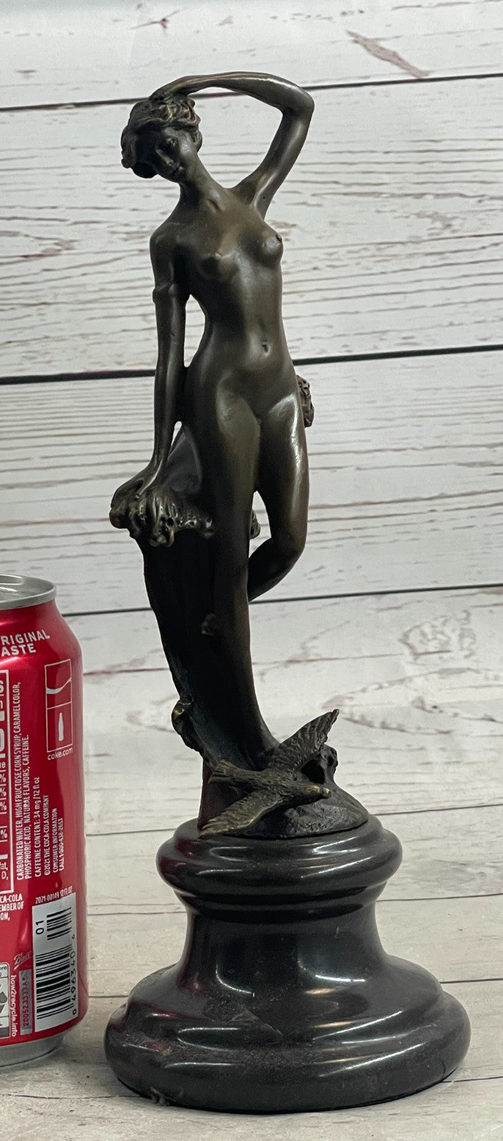 Bronze Sculpture Statue Figure Nude Sexy Girl Erotic Hot Cast Artwork Museum Art