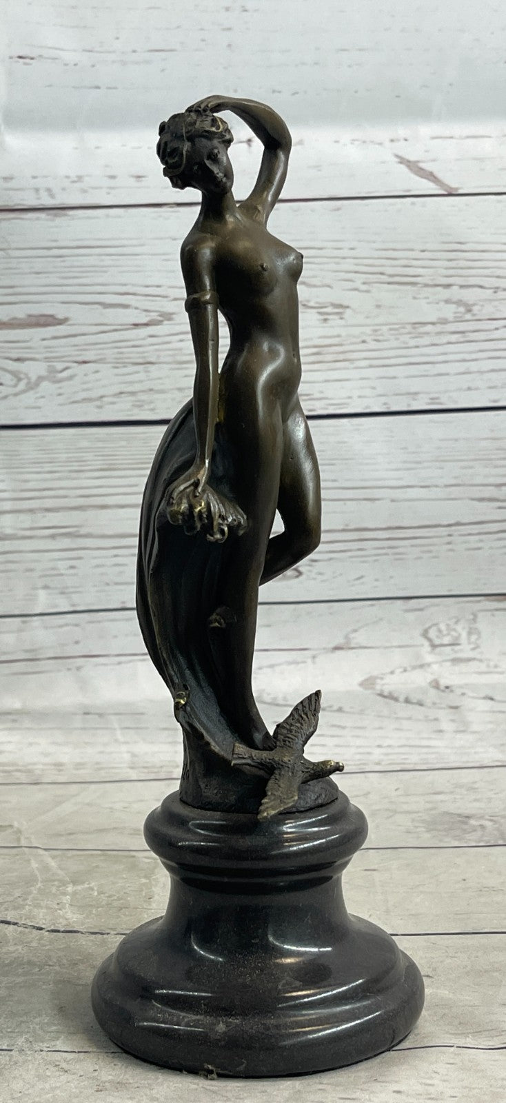 Bronze Sculpture Statue Figure Nude Sexy Girl Erotic Hot Cast Artwork Museum Art