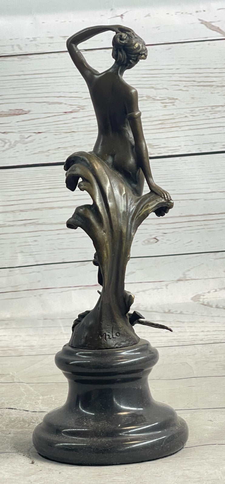 Bronze Sculpture Statue Figure Nude Sexy Girl Erotic Hot Cast Artwork Museum Art